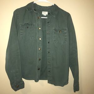 Green Jean Jacket